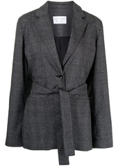 Proenza Schouler check-pattern belted blazer