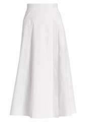 Proenza Schouler Cotton Poplin Wrap Midi-Skirt