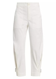 Proenza Schouler Cotton Twill Tapered Crop Pants