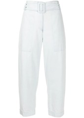 Proenza Schouler cropped belted trousers