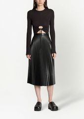 Proenza Schouler cropped cut-out drawstring top