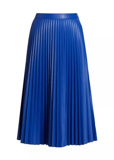 Proenza Schouler Daphne Pleated Faux Leather Midi-Skirt