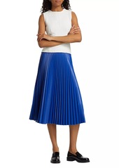 Proenza Schouler Daphne Pleated Faux Leather Midi-Skirt