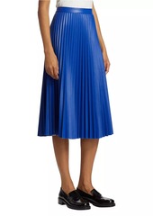 Proenza Schouler Daphne Pleated Faux Leather Midi-Skirt
