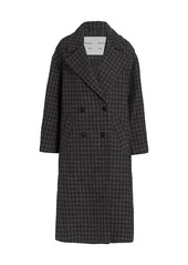 Proenza Schouler Double-Breasted Plaid Wool-Blend Coat