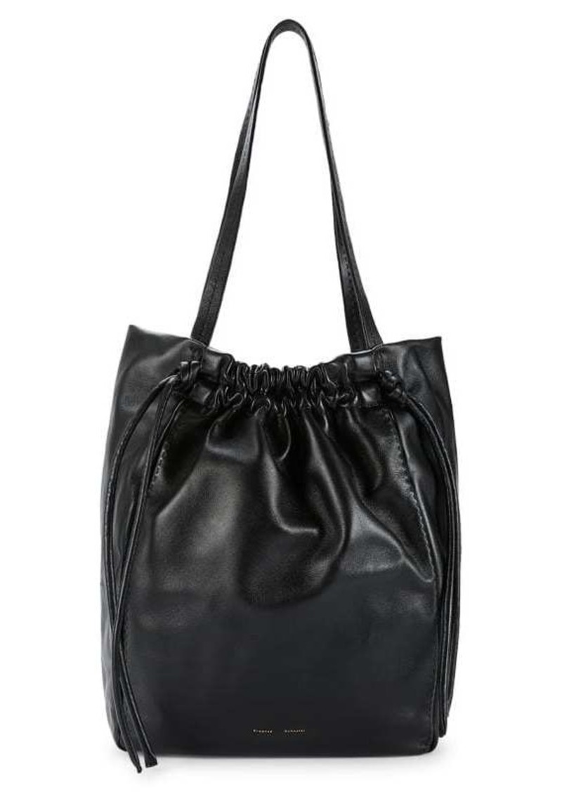 Proenza Schouler Drawstring Leather Shoulder Bag