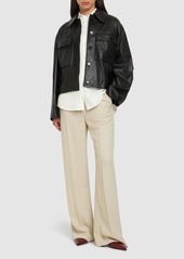 Proenza Schouler Dylan Glossy Leather Jacket