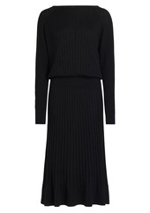 Proenza Schouler Eden Merino Wool-Blend Pleated Midi-Dress