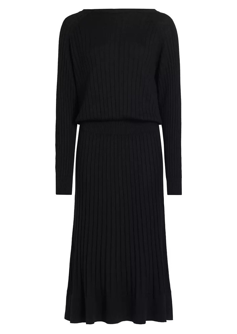 Proenza Schouler Eden Merino Wool-Blend Pleated Midi-Dress