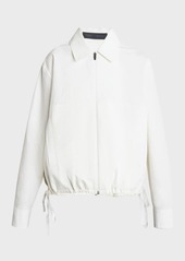 Proenza Schouler Emerson Washed Poplin Side-Tie Jacket