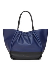 Proenza Schouler XL Ruched Colorblock Leather Tote