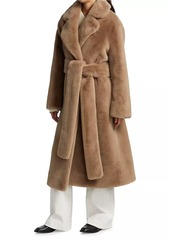 Proenza Schouler Faux Fur Belted Coat