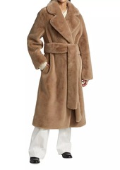 Proenza Schouler Faux Fur Belted Coat