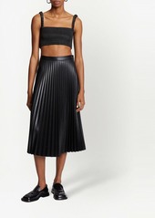Proenza Schouler faux-leather pleated skirt