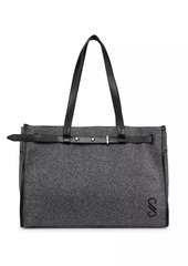 Proenza Schouler Felt & Leather Belted Tote Bag