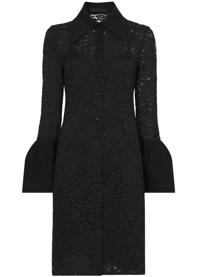 Proenza Schouler floral lace shirtdress