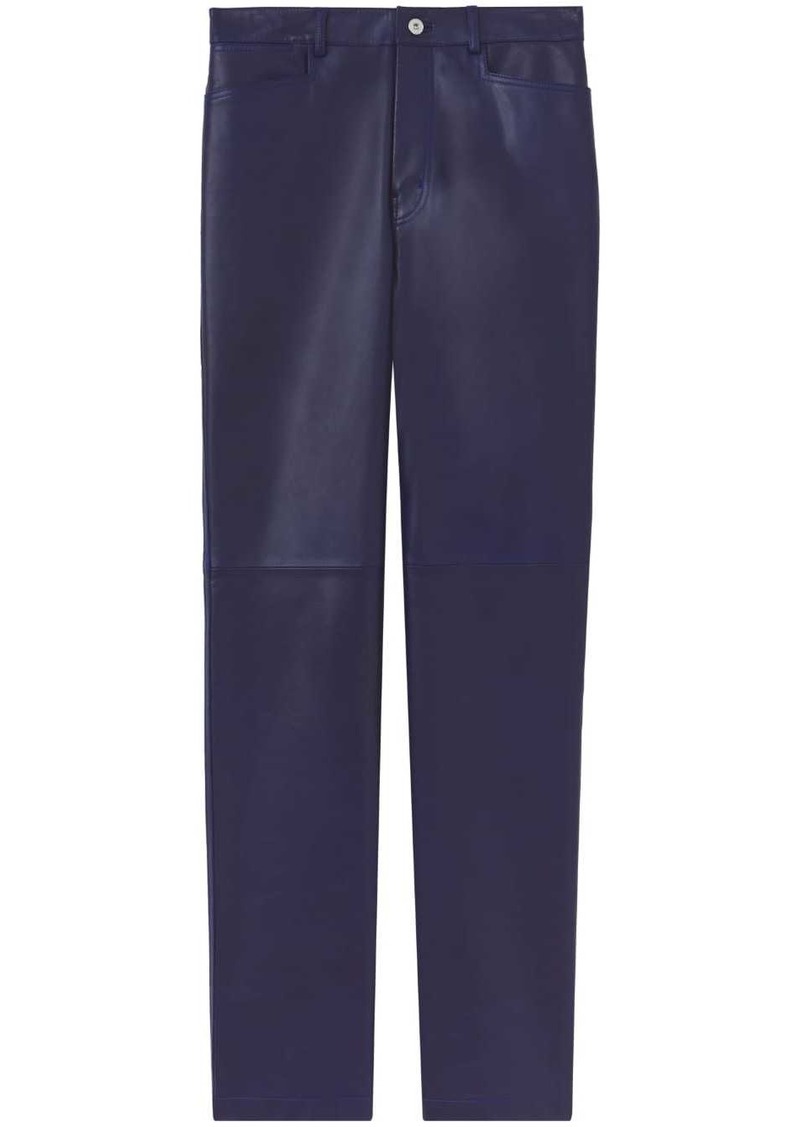 Proenza Schouler leather straight-leg trousers
