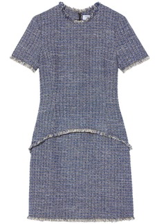 Proenza Schouler frayed-hem tweed mini dress