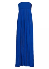 Proenza Schouler Glossy Knit Strapless Maxi Dress