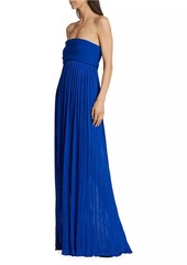 Proenza Schouler Glossy Knit Strapless Maxi Dress