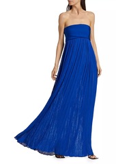 Proenza Schouler Glossy Knit Strapless Maxi Dress