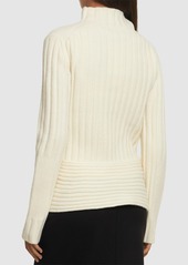 Proenza Schouler Haven Wool Blend Rib Knit Sweater