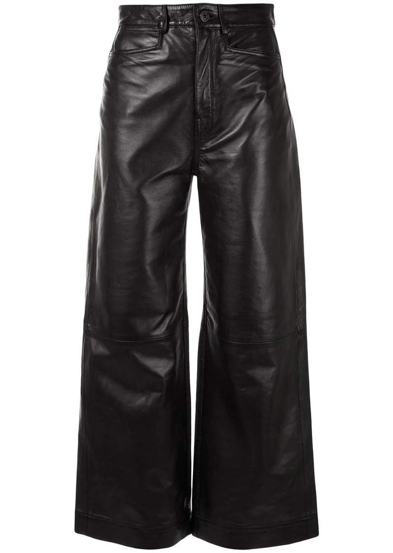 Proenza Schouler high-rise leather culottes