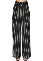 Proenza Schouler High Waist Striped Wool Twill Pants