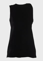 Proenza Schouler Joyce Twisted Velvet Tank Top