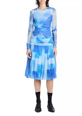 Proenza Schouler Judy Mesh Pleated Skirt