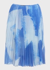 Proenza Schouler Judy Printed Pleated Jersey