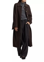 Proenza Schouler Juliette Brushed Wool-Blend Long Coat