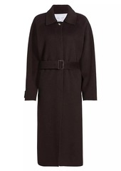 Proenza Schouler Juliette Brushed Wool-Blend Long Coat