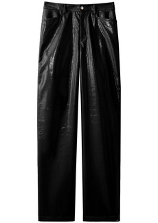 Proenza Schouler lacquered-effect straight-leg trousers