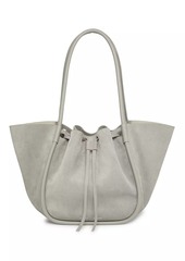 Proenza Schouler Large Ruched Suede Tote