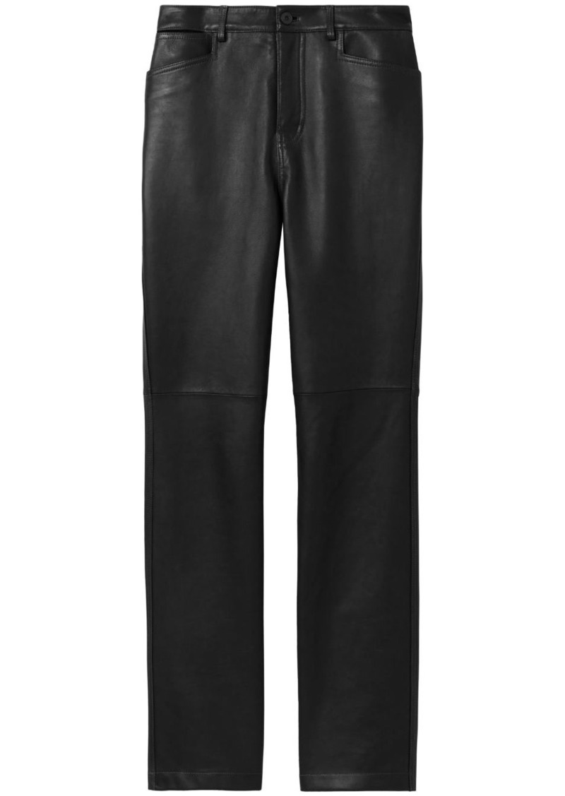 Proenza Schouler leather straight-leg trousers