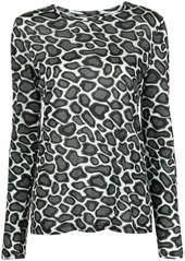 Proenza Schouler leopard print long-sleeve T-shirt
