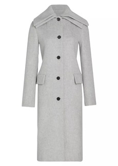 Proenza Schouler Long Double-Breasted Wool-Blend Coat