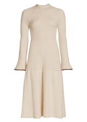 Proenza Schouler Long-Sleeve Textured Knit Dress