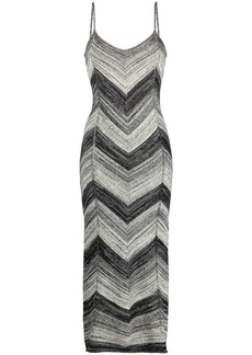 Proenza Schouler stripe-knit marled midi dress