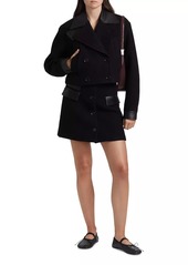 Proenza Schouler Mei Boiled Wool Miniskirt