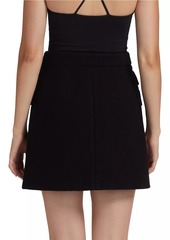 Proenza Schouler Mei Boiled Wool Miniskirt