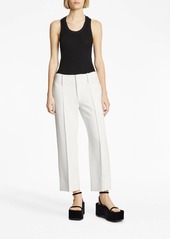 Proenza Schouler mid-rise crepe cropped trousers