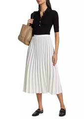 Proenza Schouler Miles Crêpe Pleated Midi-Skirt