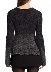 Proenza Schouler Multi-Marled Wool-Blend Crewneck Sweater