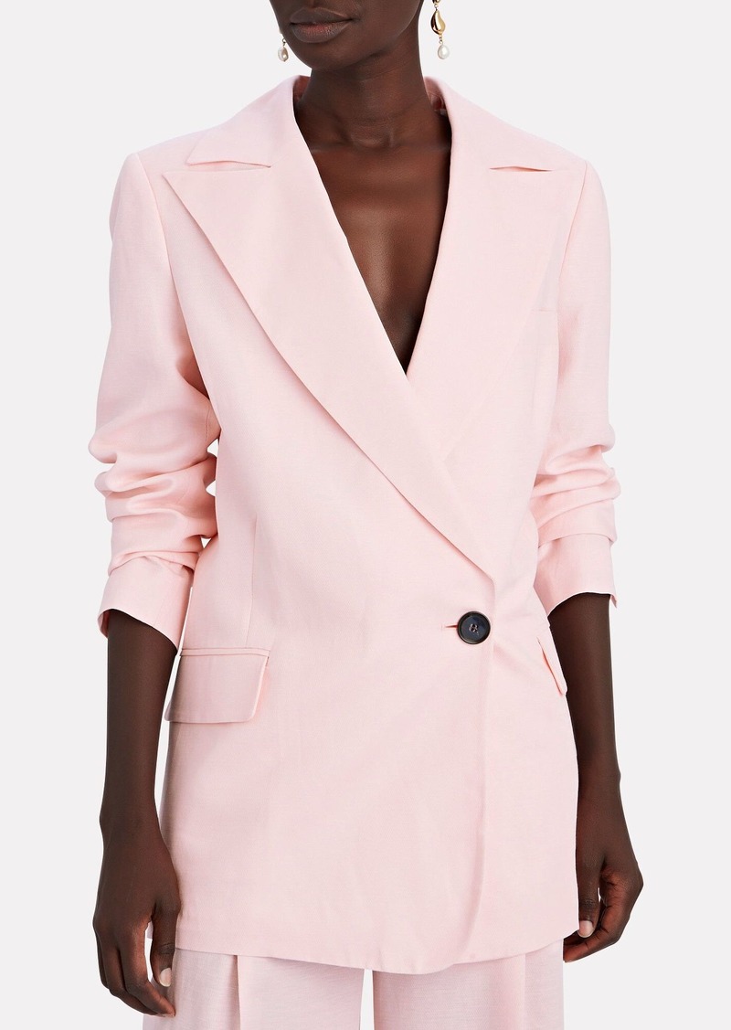 Proenza Schouler White Label Technical Suiting Oversized Wrap Coat