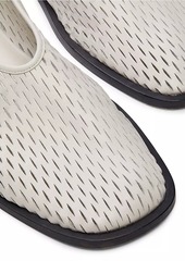 Proenza Schouler Perforated Leather Square-Toe Slippers