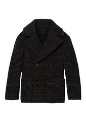 Proenza Schouler Plaid Wool Short Double Breasted Coat