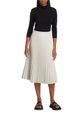 Proenza Schouler Pleated Faux-Leather Midi-Skirt