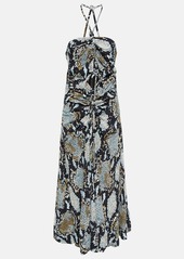 Proenza Schouler Printed halterneck maxi dress